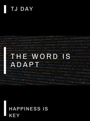 cover image of THE WORD IS ADAPT